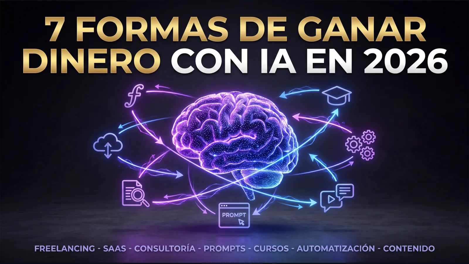7 Formas de Ganar Dinero con Inteligencia Artificial en 2026