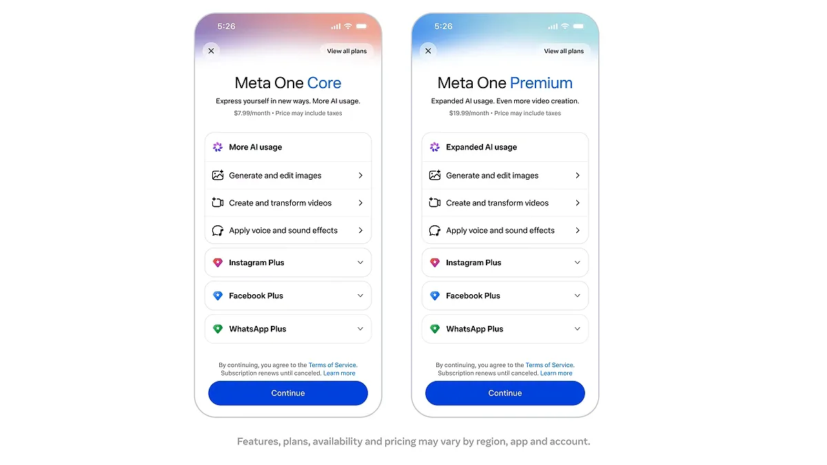Meta One: el nuevo sistema de suscripciones con IA de Meta