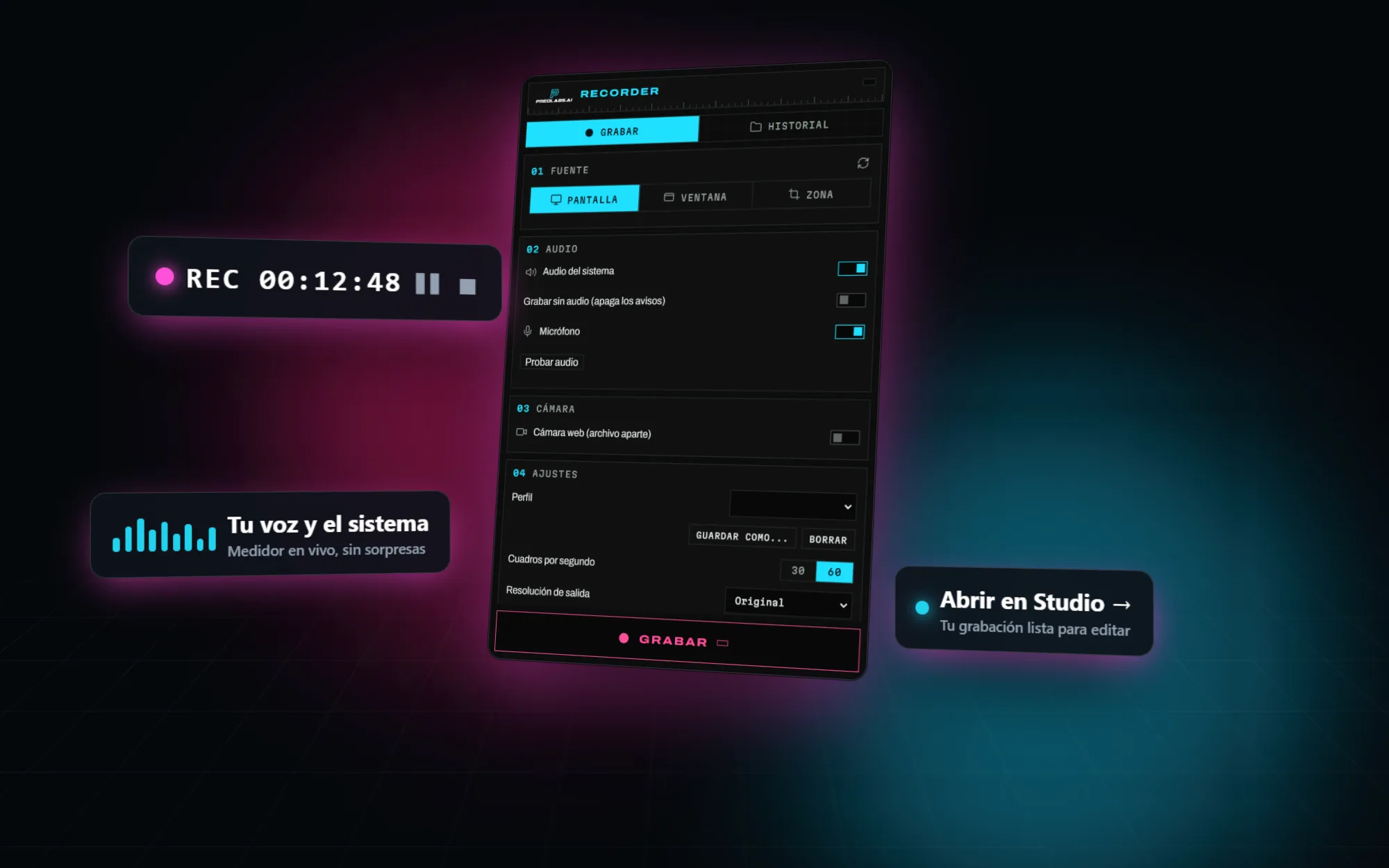 Recorder por PredLabs