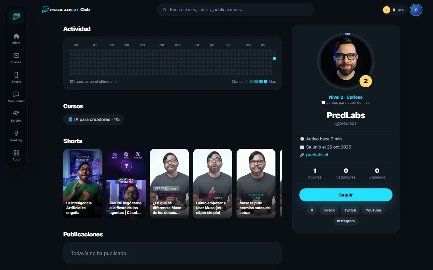 Tu perfil y tu progreso