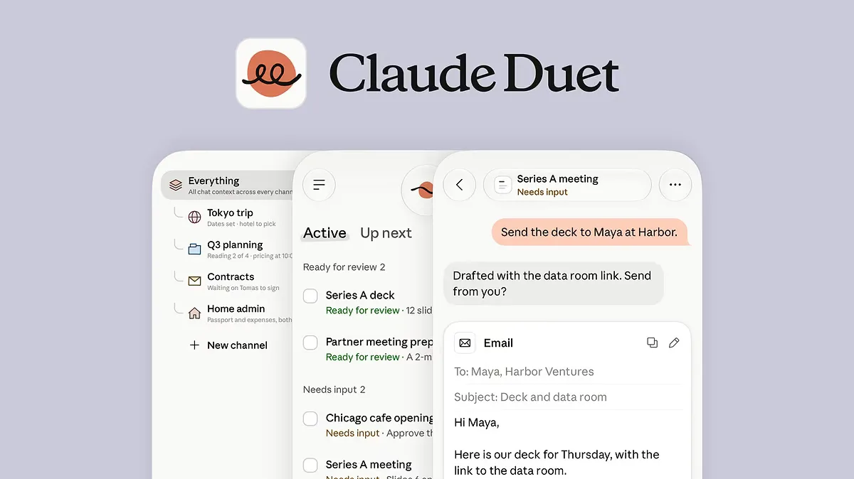 Claude Duet a fondo: llegó último a la fiesta de los agentes